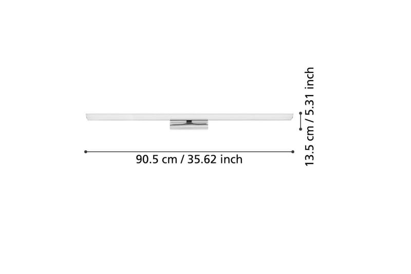 Spegelbelysning Eglo Tabiano-Z 905 mm - Vit/Krom - Belysning & el - Badrumsbelysning - Badrumslampa vägg
