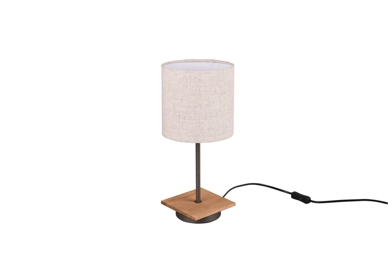 Trio Lighting Elmau bordslampa E14 trä/ beige - Sovrumslampa - Bordslampor