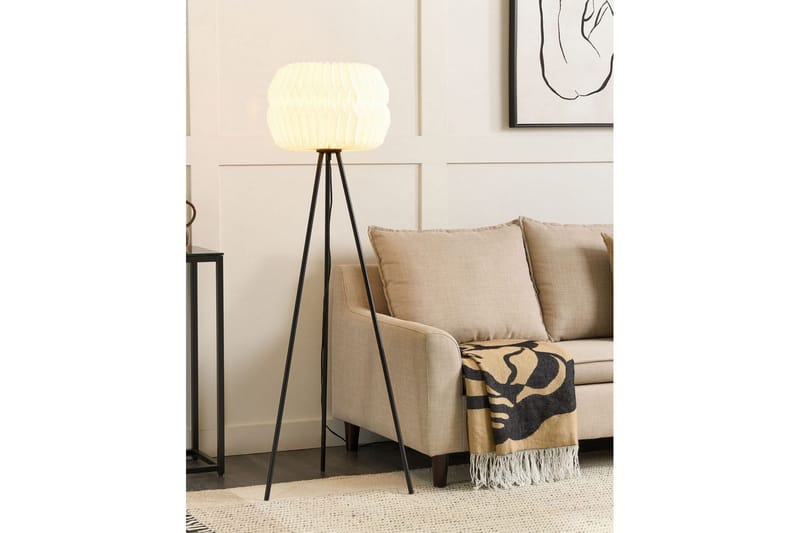 Beliya Golvlampa 138 cm - Svart/Vit - Belysning & el - Inomhusbelysning & lampor - Sovrumslampa