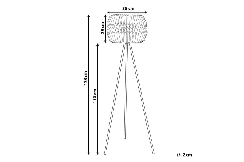 Beliya Golvlampa 138 cm - Svart/Vit - Belysning & el - Inomhusbelysning & lampor - Sovrumslampa