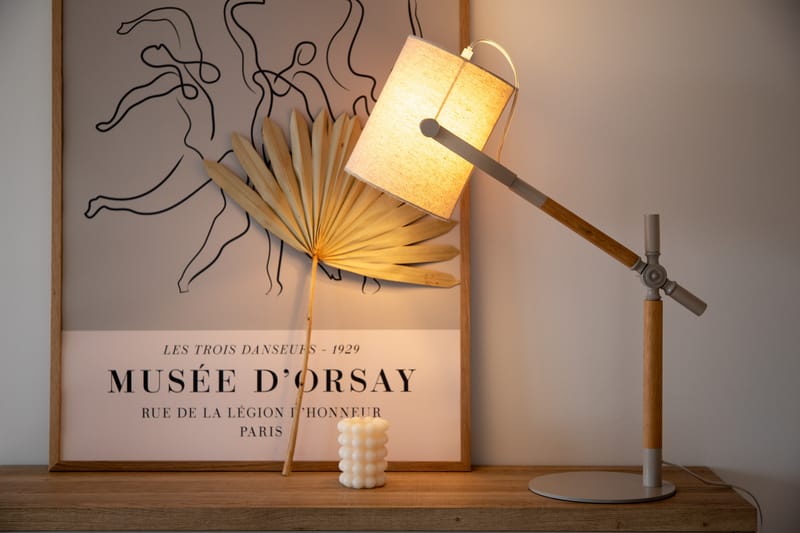 Dennis Bordslampa - Beige/Natur /Vit - Belysning & el - Inomhusbelysning & lampor - Bordslampor