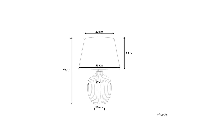 Fergus Bordslampa 33 cm - Vit - Sovrumslampa - Bordslampor