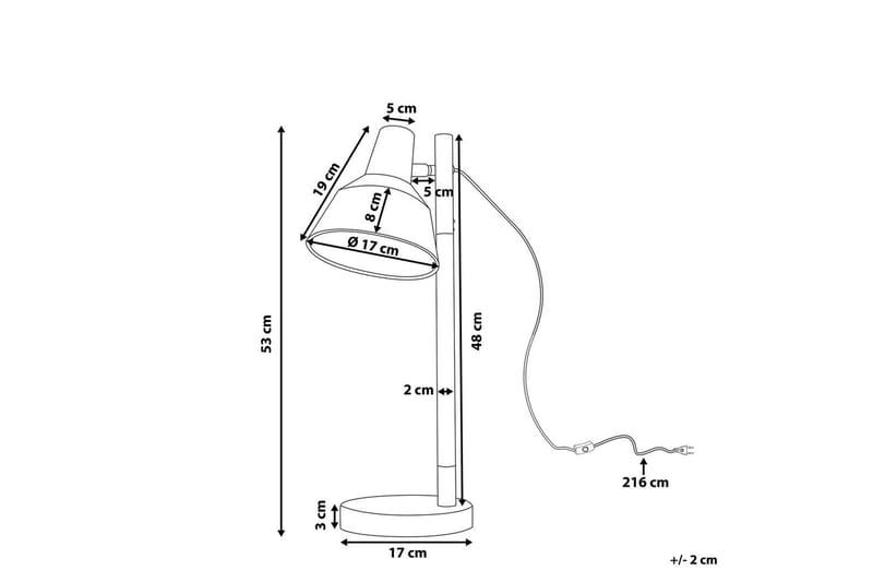 Procida Skrivbordslampa E27 - Vit/Natur - Belysning & el - Inomhusbelysning & lampor - Bordslampor - Skrivbordslampa