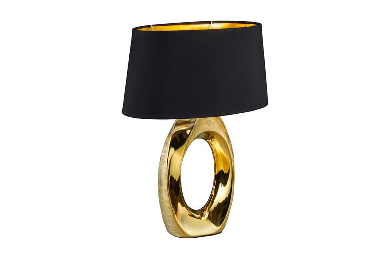 Taba Bordslampa 52cm E27 guld/ svart - Guld/Svart - Belysning & el - Inomhusbelysning & lampor - Bordslampor