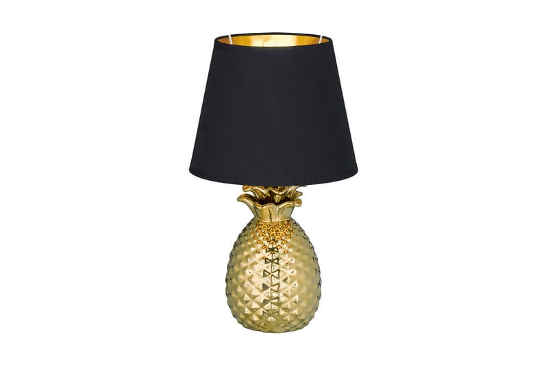 Trio Lighting Pineapple bordslampa 35cm E14 guld/ svart - Guld/Svart - Sovrumslampa - Bordslampor