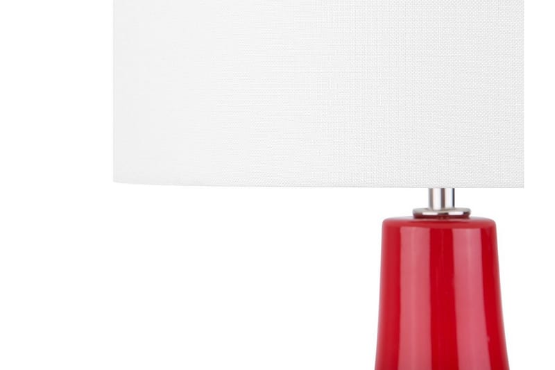Triversa Bordslampa 32 cm - Röd - Fönsterlampa på fot - Sovrumslampa - Vardagsrumslampa - Sänglampa bord - Fönsterlampa - Bordslampor