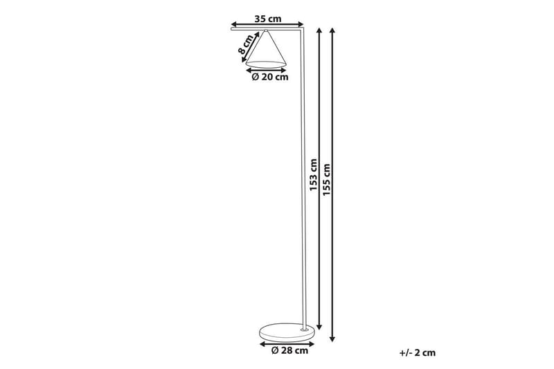 Boreas Golvlampa 155 cm - Koppar - Belysning & el - Inomhusbelysning & lampor - Sovrumslampa