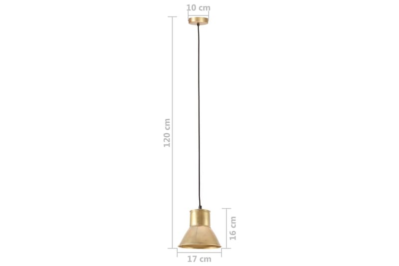 Hänglampa 25 W mässing rund 17 cm E27 - Guld - Taklampa kök - Fönsterlampa hängande - Fönsterlampa - Pendellampor & hänglampor - Sovrumslampa - Vardagsrumslampa