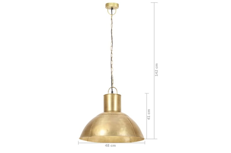 Hänglampa 25 W mässing rund 48 cm E27 - be Basic - Taklampa kök - Fönsterlampa hängande - Fönsterlampa - Pendellampor & hänglampor - Sovrumslampa - Vardagsrumslampa