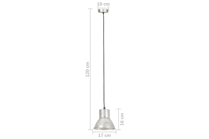 Hänglampa 25 W silver rund 17 cm E27 - Silver - Belysning & el - Inomhusbelysning & lampor - Fönsterlampa - Fönsterlampa hängande