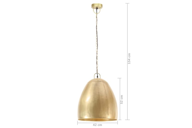 Hänglampa industriell 25 W mässing rund 42 cm E27 - be Basic - Taklampa kök - Fönsterlampa hängande - Fönsterlampa - Pendellampor & hänglampor - Sovrumslampa - Vardagsrumslampa