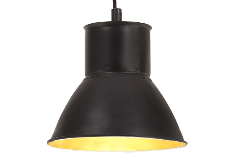 Hänglampa industriell 25 W svart rund 17 cm E27 - Svart - Belysning & el - Inomhusbelysning & lampor - Fönsterlampa - Fönsterlampa h�ängande