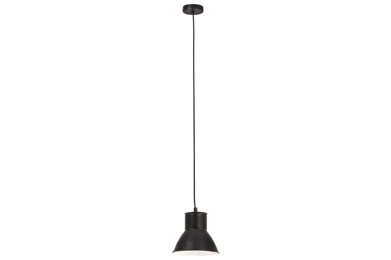 Hänglampa industriell 25 W svart rund 17 cm E27 - Svart - Taklampa kök - Fönsterlampa hängande - Fönsterlampa - Pendellampor & hänglampor - Sovrumslampa - Vardagsrumslampa