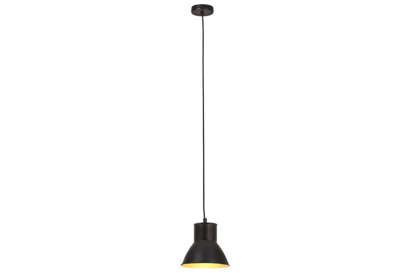 Hänglampa industriell 25 W svart rund 17 cm E27 - Svart - Taklampa kök - Fönsterlampa hängande - Fönsterlampa - Pendellampor & hänglampor - Sovrumslampa - Vardagsrumslampa