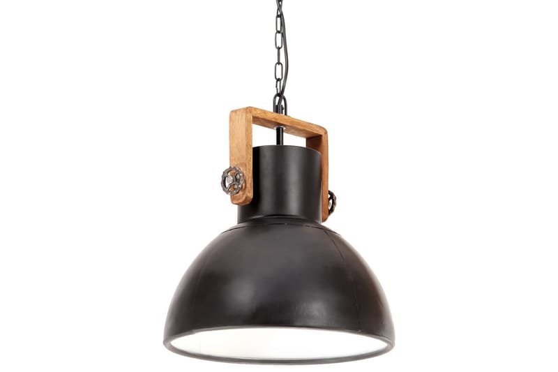 Hänglampa industriell 25 W svart rund 40 cm E27 - Svart - Taklampa kök - Fönsterlampa hängande - Fönsterlampa - Pendellampor & hänglampor - Sovrumslampa - Vardagsrumslampa