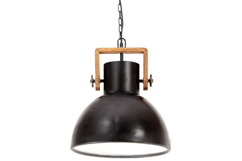 Hänglampa industriell 25 W svart rund 40 cm E27 - Svart - Taklampa kök - Fönsterlampa hängande - Fönsterlampa - Pendellampor & hänglampor - Sovrumslampa - Vardagsrumslampa