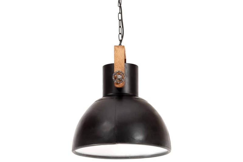 Hänglampa industriell 25 W svart rund 40 cm E27 - Svart - Taklampa kök - Fönsterlampa hängande - Fönsterlampa - Pendellampor & hänglampor - Sovrumslampa - Vardagsrumslampa