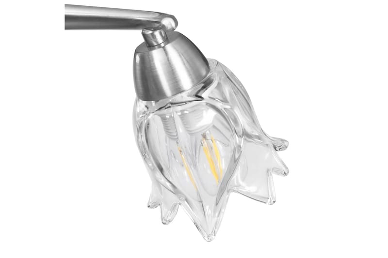 Taklampa med transparenta glasskärmar för 3 E14-lampor tulpa - Transparent - Taklampa kök - Fönsterlampa hängande - Fönsterlampa - Pendellampor & hänglampor - Sovrumslampa - Vardagsrumslampa