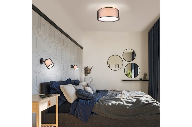 Trio Lighting Burton plafond 3xE27 mattsvart - Taklampa kök - Fönsterlampa hängande - Fönsterlampa - Pendellampor & hänglampor - Sovrumslampa - Vardagsrumslampa