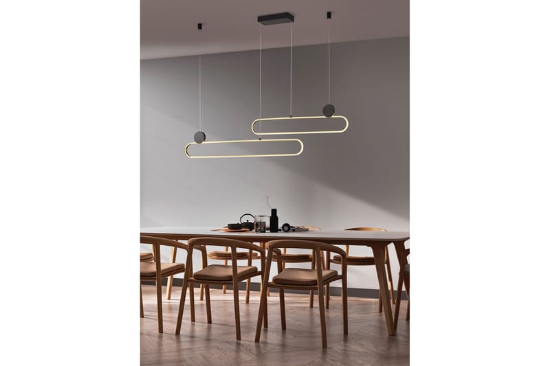 Trio Lighting Grant LED taklampa mattmässing - Taklampa kök - Fönsterlampa hängande - Fönsterlampa - Pendellampor & hänglampor - Sovrumslampa - Vardagsrumslampa