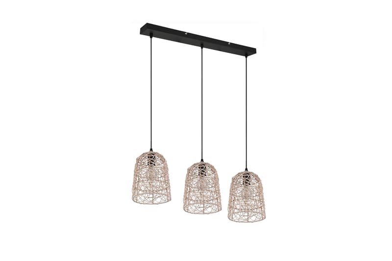 Trio Lighting Lovis taklampa 3L E27 rotting - Taklampa kök - Fönsterlampa hängande - Fönsterlampa - Pendellampor & hänglampor - Sovrumslampa - Vardagsrumslampa