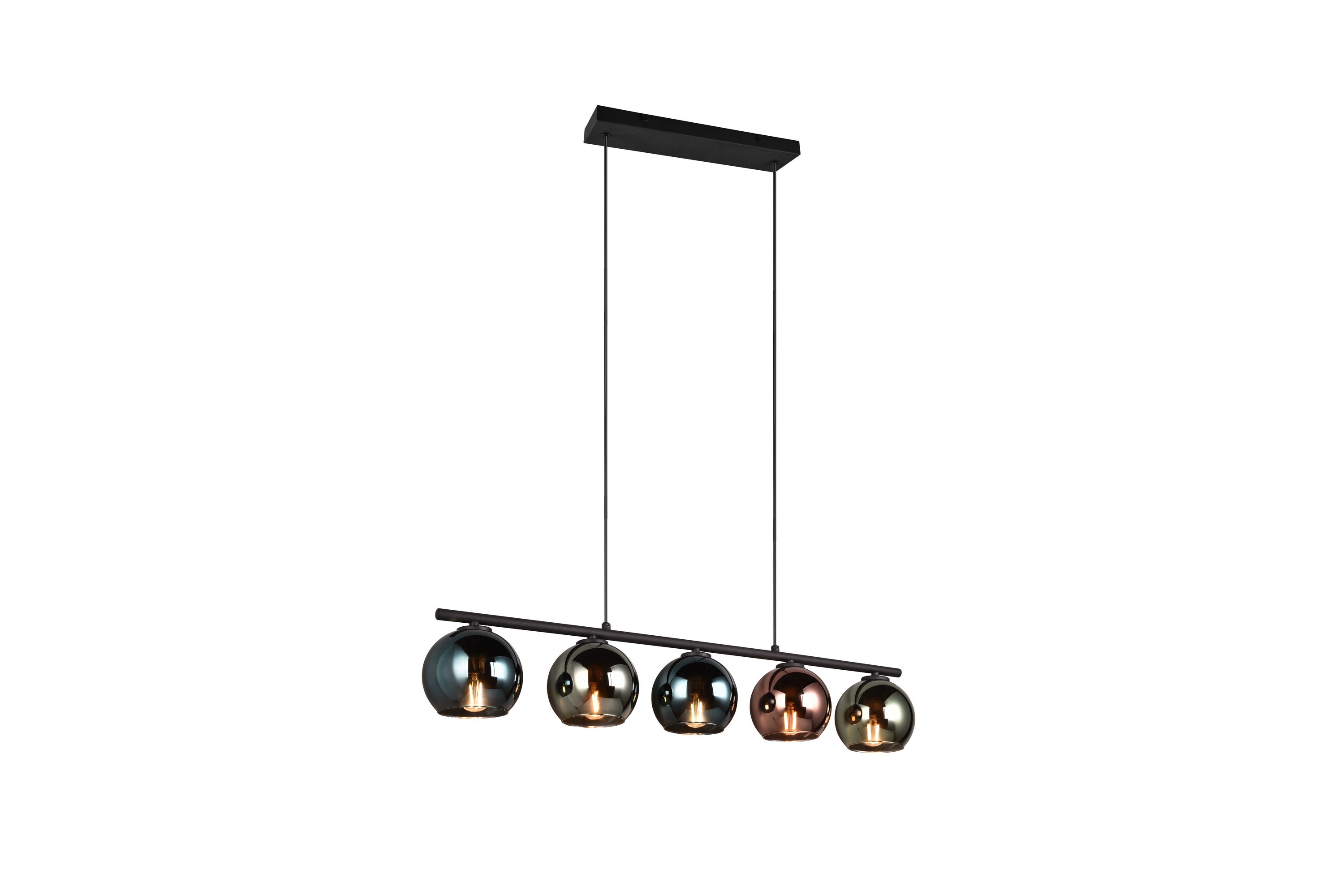 Trio Lighting Sheldon taklampa 5L E14 flerfärgad - Fönsterlampa hängande Flerfärgad