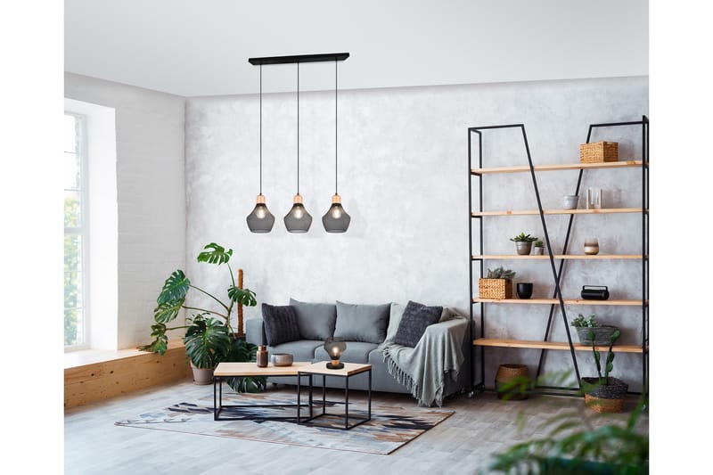 Trio Lighting Valeria taklampa 18 cm E27 mattsvart - Taklampa kök - Fönsterlampa hängande - Fönsterlampa - Pendellampor & hänglampor - Sovrumslampa - Vardagsrumslampa