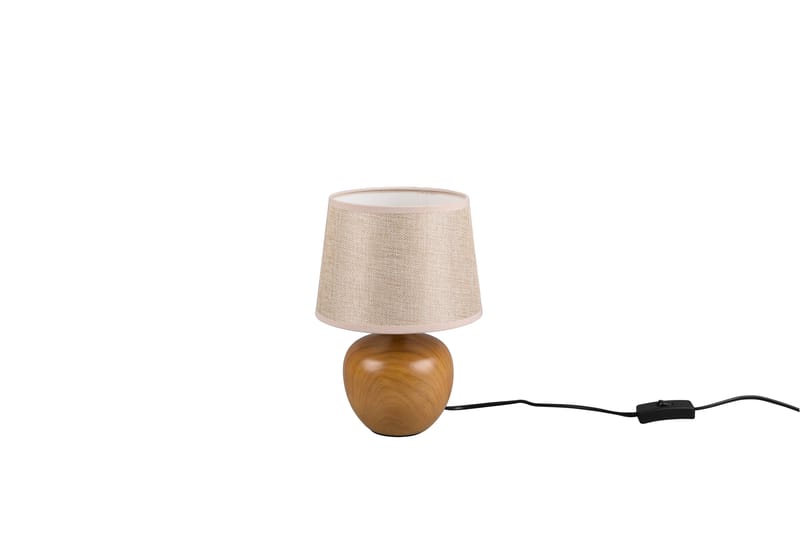 Luxor Bordslampa 26cm E14 beige/ trä - Beige/Trä - Belysning & el - Inomhusbelysning & lampor - Fönsterlampa - Fönsterlampa på fot