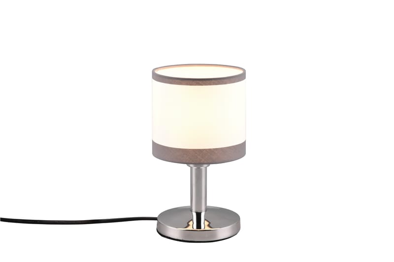 Trio Lighting Davos bordslampa E14 krom/ vit - Fönsterlampa på fot - Sovrumslampa - Sänglampa bord - Fönsterlampa - Bordslampor - Vardagsrumslampa