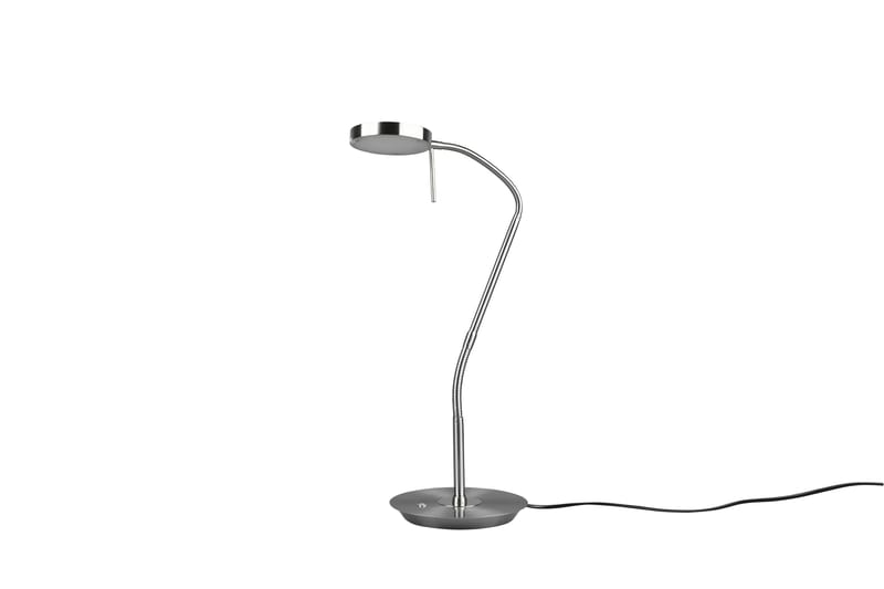 Trio Lighting Monza LED bordslampa borstad stål - Fönsterlampa på fot - Sovrumslampa - Sänglampa bord - Fönsterlampa - Bordslampor - Vardagsrumslampa