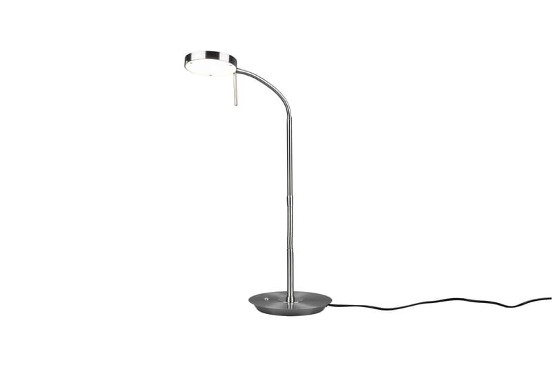 Trio Lighting Monza LED bordslampa borstad stål - Fönsterlampa på fot - Sovrumslampa - Sänglampa bord - Fönsterlampa - Bordslampor - Vardagsrumslampa