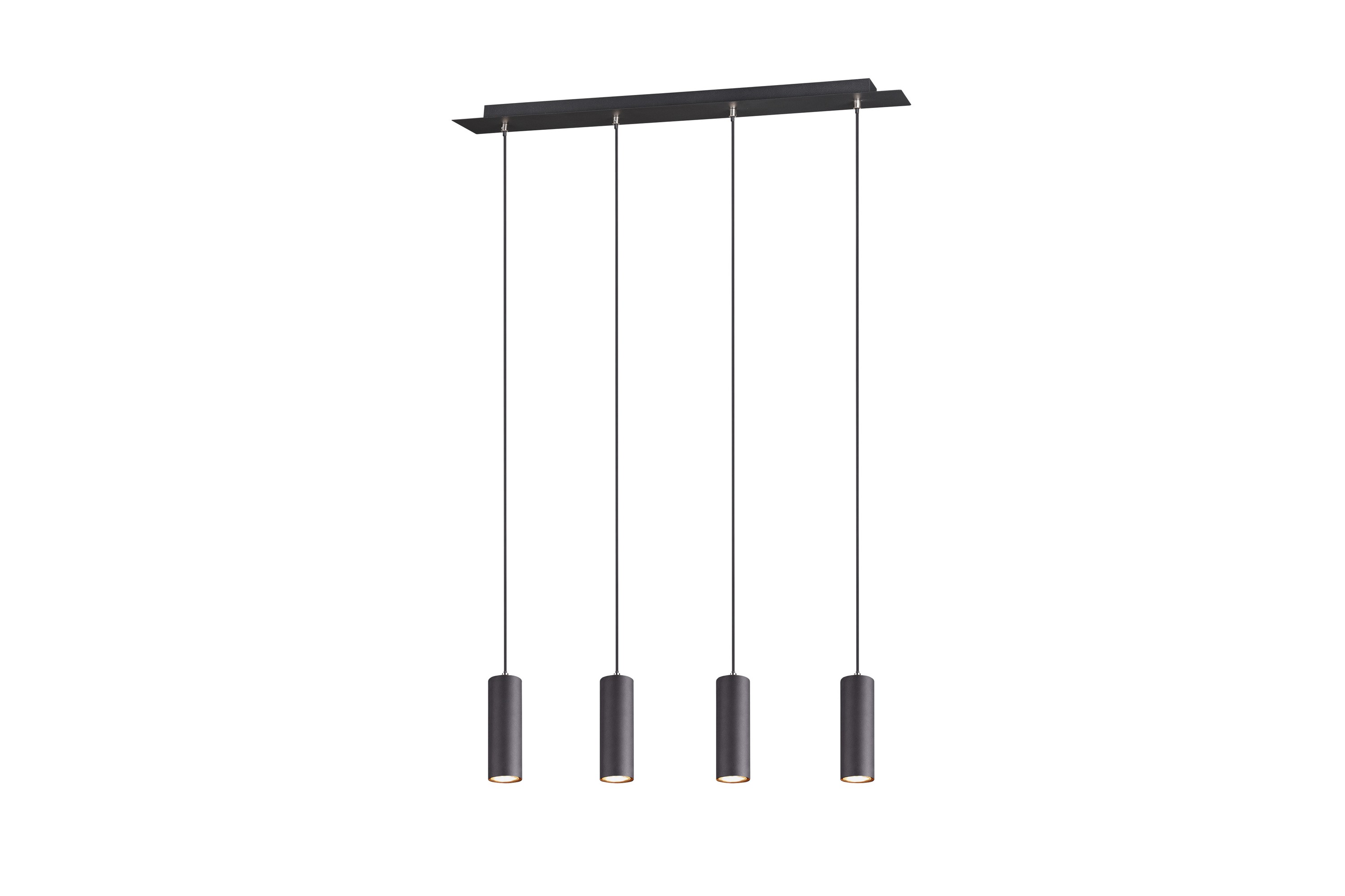 Trio Lighting Marley taklampa 4L GU10 mattsvart - Mattsvart 312400432