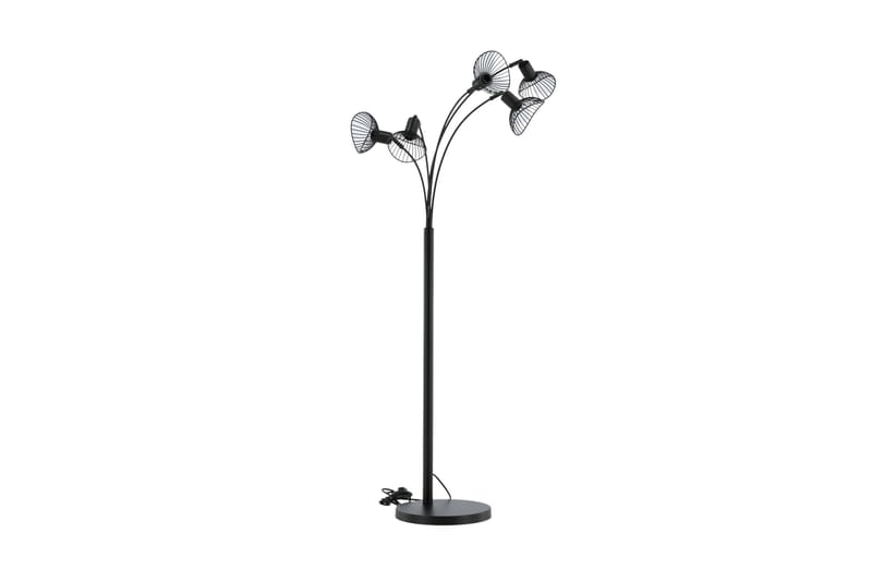 Elsa Golvlampa Dimbar LED Stor - Svart - Belysning & el - Inomhusbelysning & lampor - Golvlampa - Femarmad golvlampa