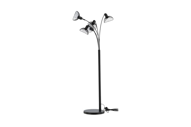 Elsa Golvlampa Dimbar LED Stor - Svart - Belysning & el - Inomhusbelysning & lampor - Golvlampa - Femarmad golvlampa