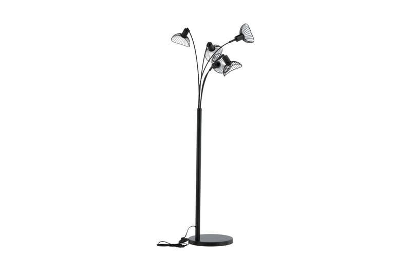 Elsa Golvlampa Dimbar LED Stor - Svart - Belysning & el - Inomhusbelysning & lampor - Golvlampa - Femarmad golvlampa