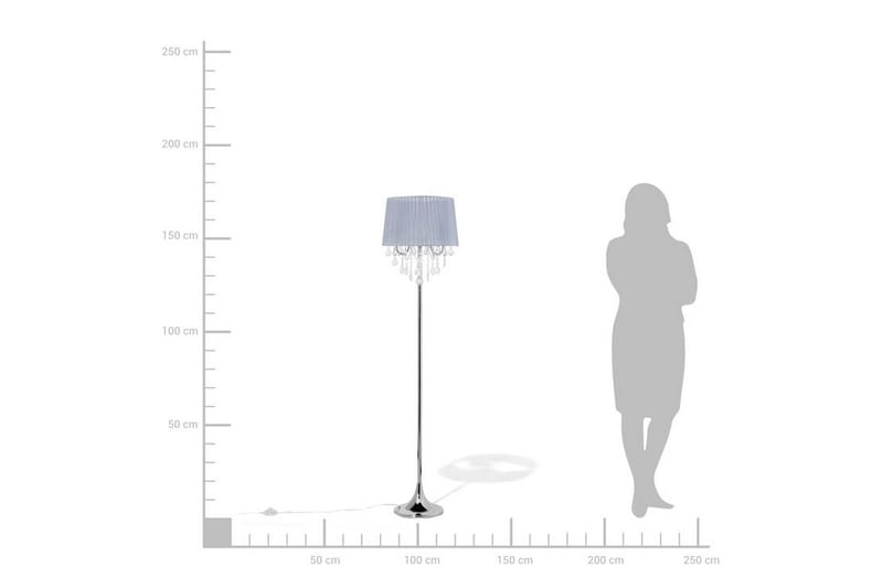 Evans Golvlampa 170 cm - Silver - Belysning & el - Inomhusbelysning & lampor - Golvlampa