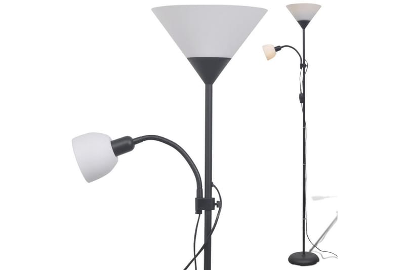 Golvlampa svart - Svart - Belysning & el - Inomhusbelysning & lampor - Golvlampa - Uplight golvlampa