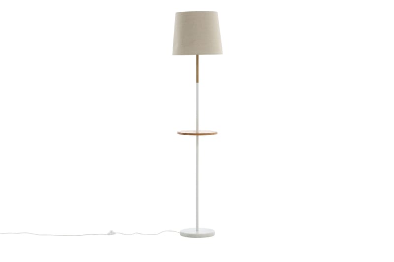 Hattman Golvlampa - Linne/Marmor/Beige/Brun/Vit - Belysning & el - Inomhusbelysning & lampor - Golvlampa