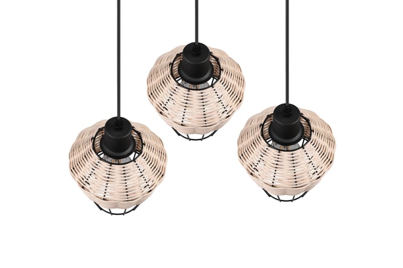 Trio Lighting Borka taklampa 3L E27 rotting - Trio Lighting - Taklampa kök - Fönsterlampa hängande - Fönsterlampa - Pendellampor & hänglampor - Sovrumslampa - Vardagsrumslampa