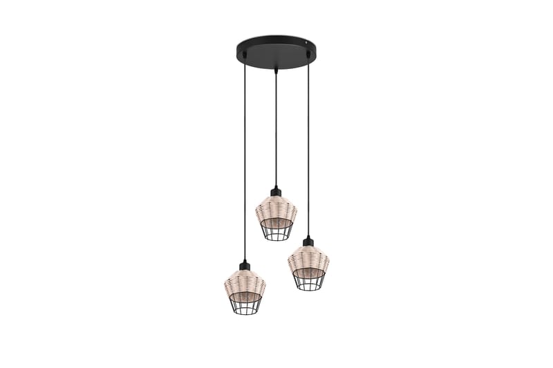 Trio Lighting Borka taklampa 3L E27 rotting - Trio Lighting - Taklampa kök - Fönsterlampa hängande - Fönsterlampa - Pendellampor & hänglampor - Sovrumslampa - Vardagsrumslampa