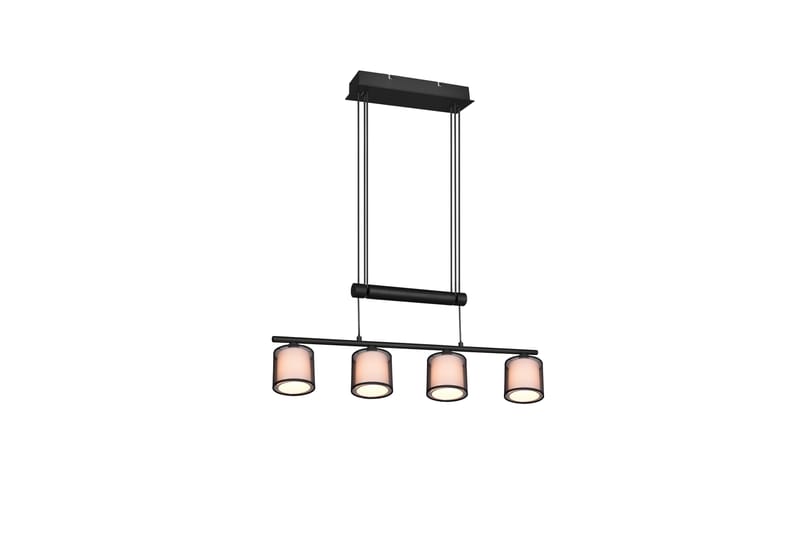 Trio Lighting Burton taklampa 4L E14 mattsvart - Taklampa kök - Fönsterlampa hängande - Fönsterlampa - Pendellampor & hänglampor - Sovrumslampa - Vardagsrumslampa