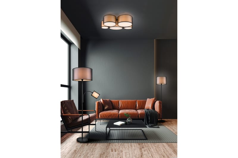 Trio Lighting Burton plafond 5L E27 mattsvart - Belysning & el - Inomhusbelysning & lampor - Kökslampa - Taklampa kök