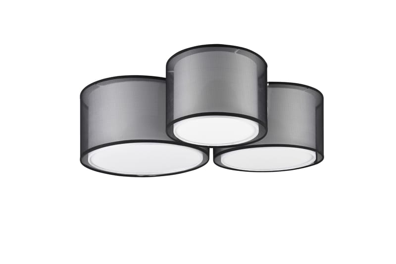 Trio Lighting Burton plafond 3L E27 mattsvart - Taklampa kök - Fönsterlampa hängande - Fönsterlampa - Pendellampor & hänglampor - Sovrumslampa - Vardagsrumslampa