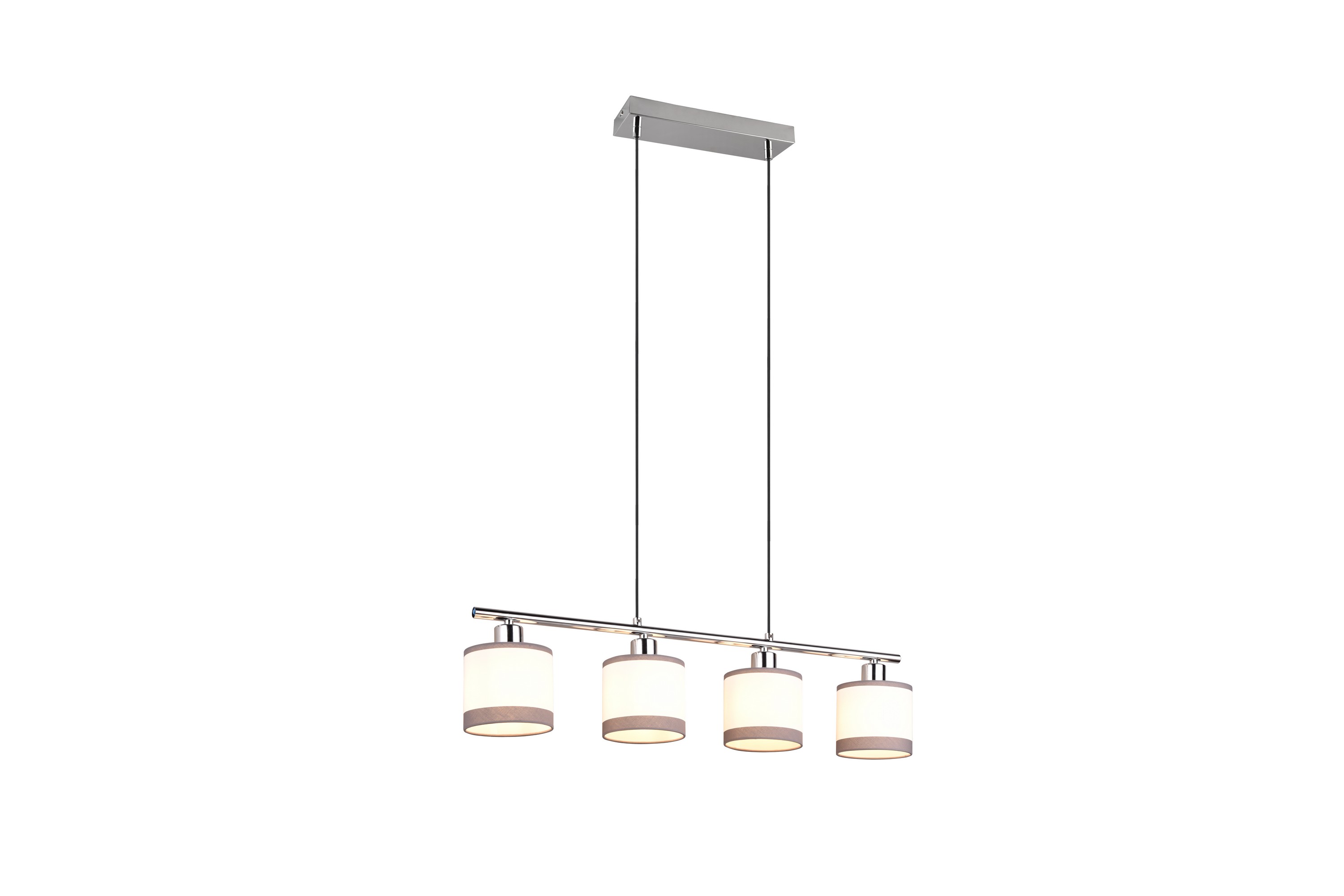 Trio Lighting Davos taklampa 4L E14 krom/ vit - Taklampa kök Vit,Krom