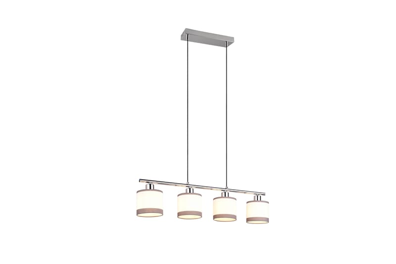 Trio Lighting Davos taklampa 4L E14 krom/ vit - Taklampa kök - Fönsterlampa hängande - Fönsterlampa - Pendellampor & hänglampor - Sovrumslampa - Vardagsrumslampa