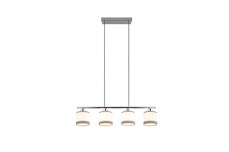 Trio Lighting Davos taklampa 4L E14 krom/ vit - Taklampa kök - Fönsterlampa hängande - Fönsterlampa - Pendellampor & hänglampor - Sovrumslampa - Vardagsrumslampa