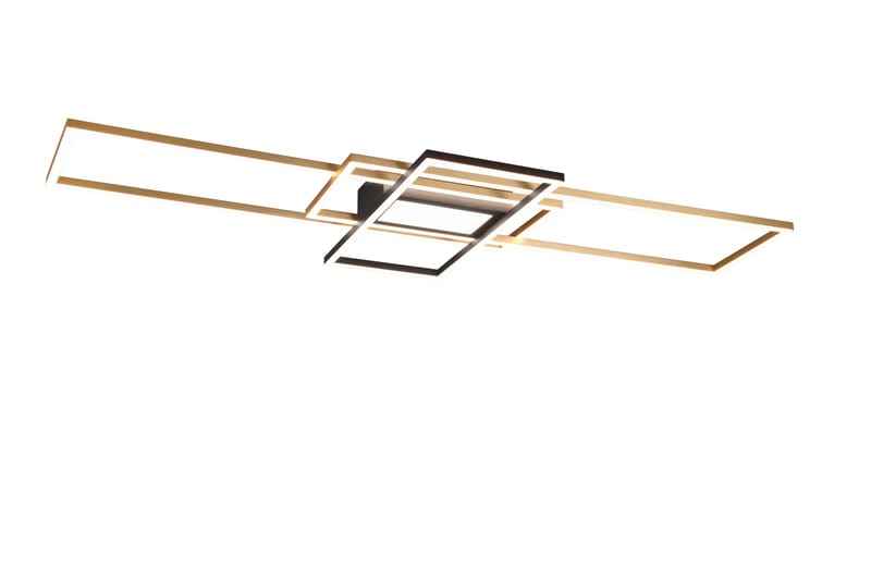 Trio Lighting Irvine LED plafond mattmässing/ mattsvart - Taklampa kök - Fönsterlampa hängande - Fönsterlampa - Pendellampor & hänglampor - Sovrumslampa - Vardagsrumslampa
