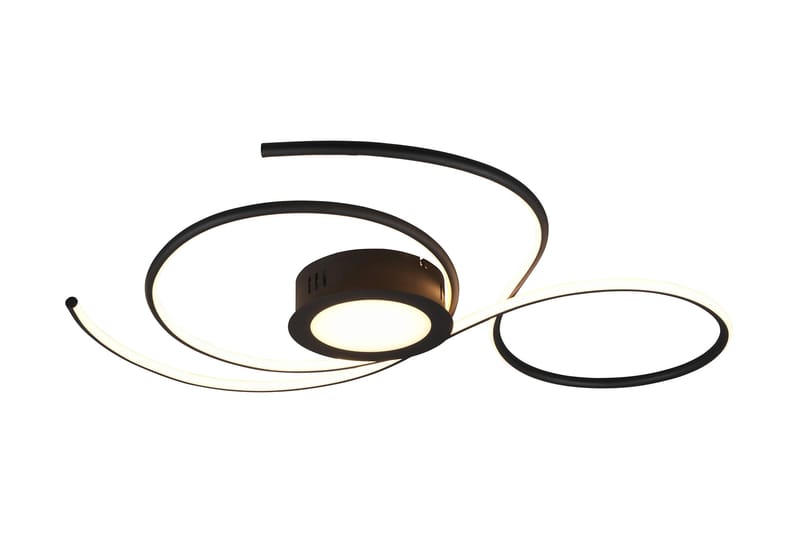 Trio Lighting Jive LED plafond 80cm mattsvart - Taklampa kök - Fönsterlampa hängande - Fönsterlampa - Pendellampor & hänglampor - Sovrumslampa - Vardagsrumslampa