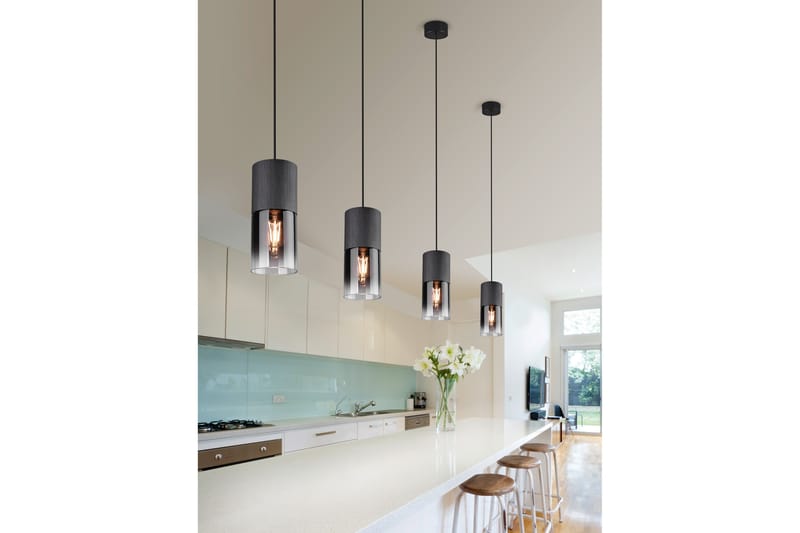 Trio Lighting Robin taklampa E27 mattsvart - Taklampa kök - Fönsterlampa hängande - Fönsterlampa - Pendellampor & hänglampor - Sovrumslampa - Vardagsrumslampa