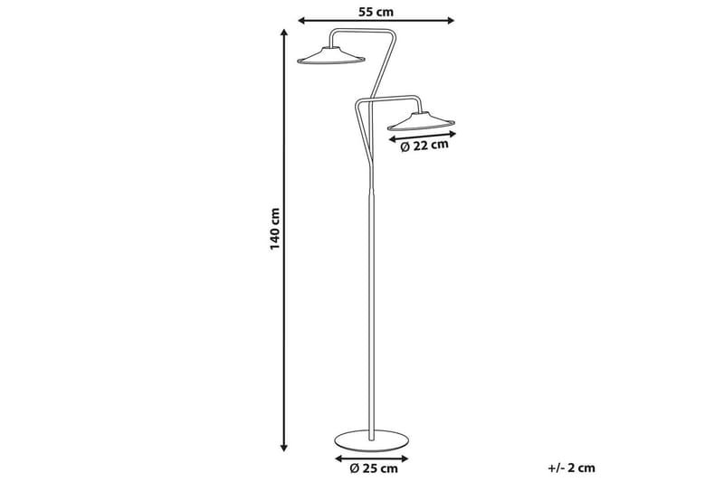 Karpathy Golvlampa 140 cm - Svart - Belysning & el - Inomhusbelysning & lampor - Sovrumslampa